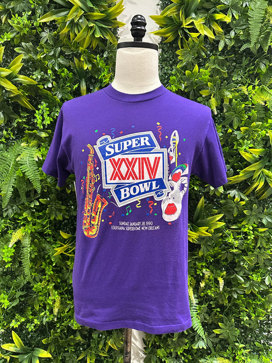 (Mens Medium) 1990 Superbowl XXlV Shirt 007