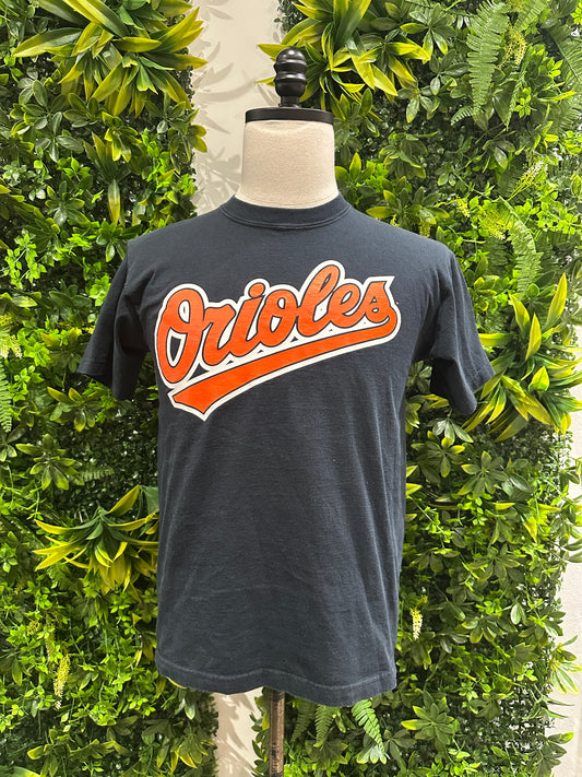 (Mens Large) MLB Baltimore Orioles Spell-Out Shirt 007