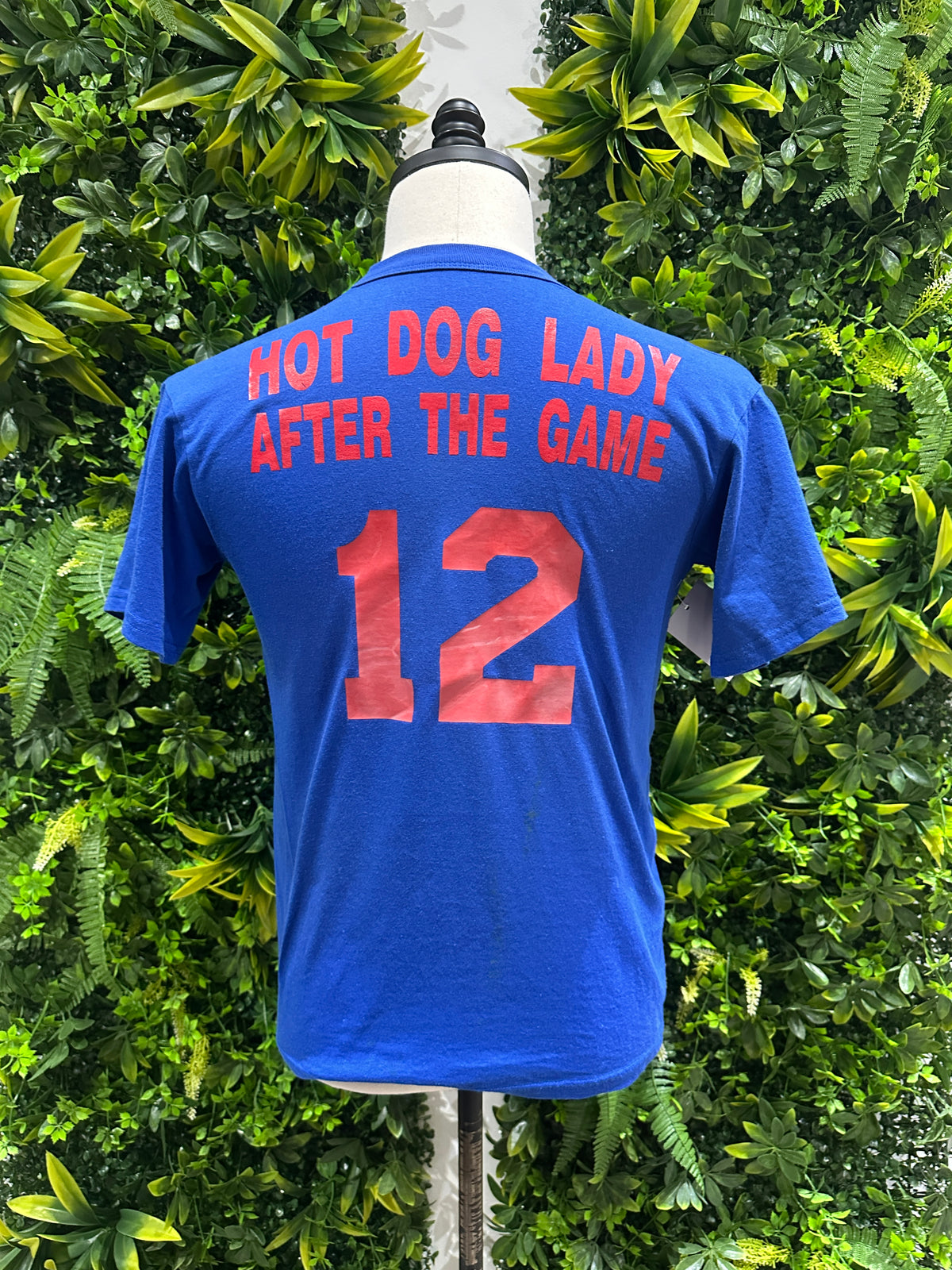 (Womens Large) MLB Chicago Cubs 'Hot Dog Lady' Shirt 007