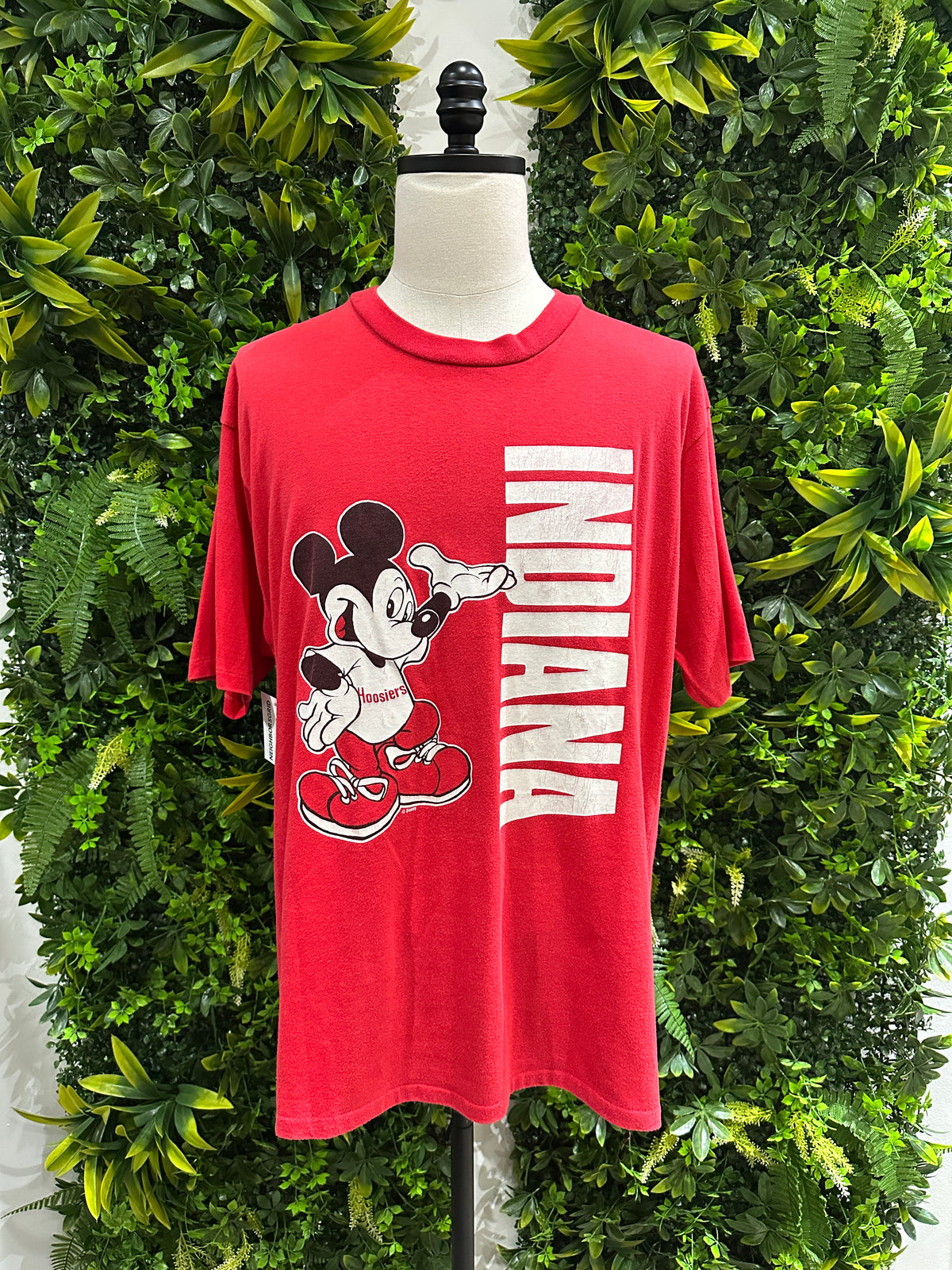 (Mens XL) 90s Univeristy of Indiana Mickey Mouse Shirt 007