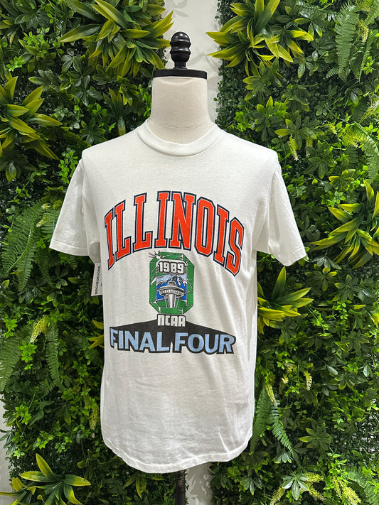 (Mens Large) 1989 University of Illinois Final Four Shirt 007