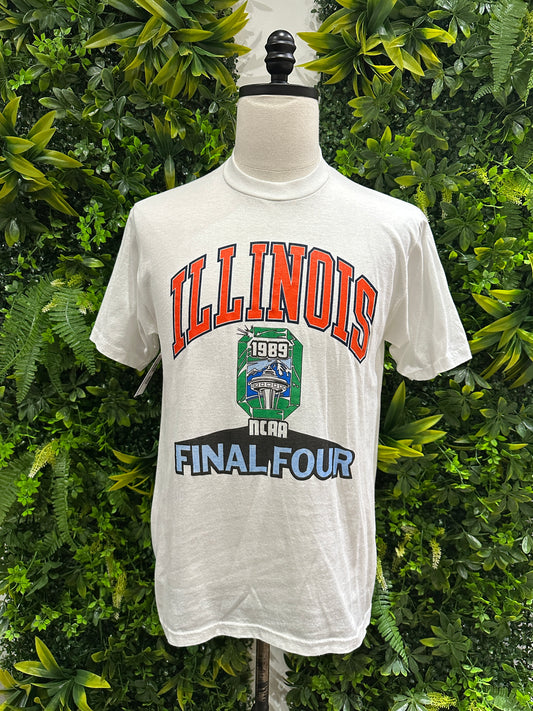 (Mens Large) 1989 University of Illinois Final Four Shirt 007
