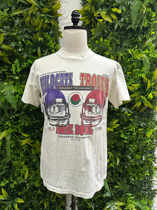 (Mens Medium) 1994 Northwestern Vs. USC shirt 007
