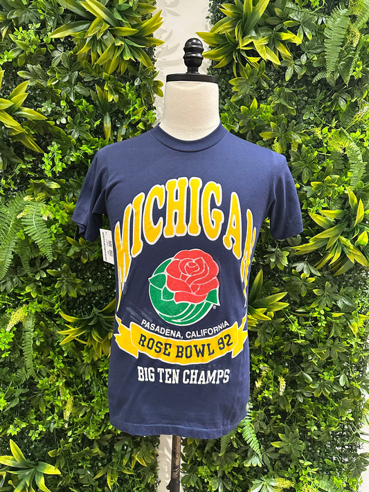 (Mens Medium) 1992 University of Michigan Rose Bowl Shirt 007
