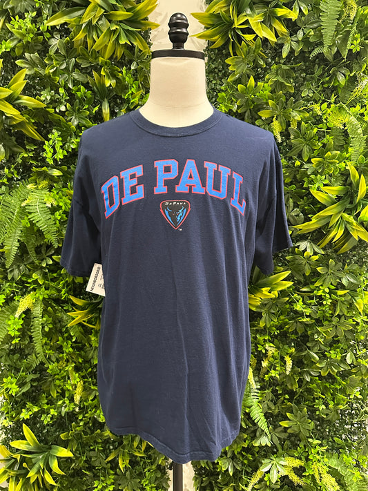 (Mens XL) Depaul University Spell-Out Shirt 007