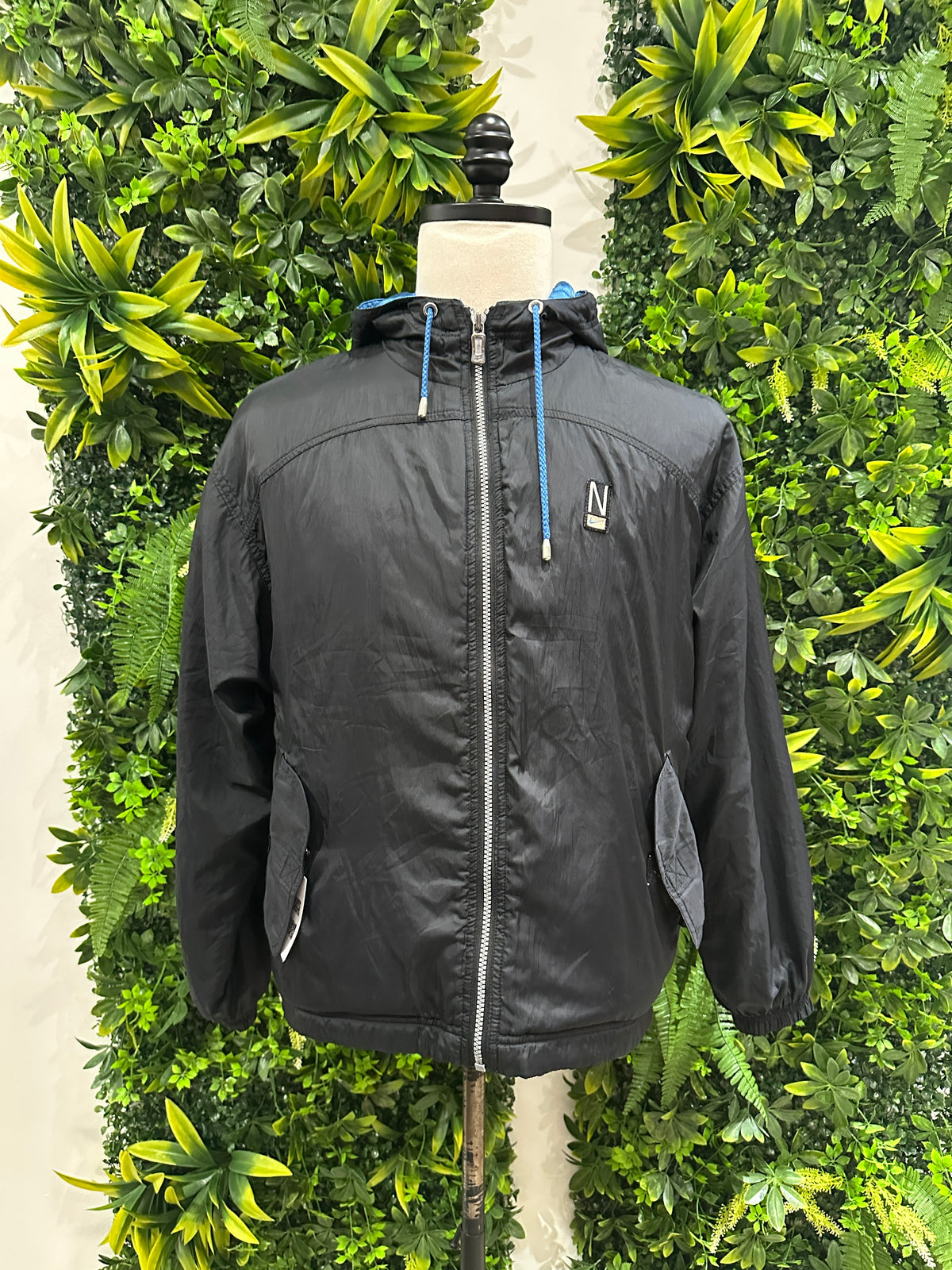 (Womens Medium) 90s Nike Black Jacket 007