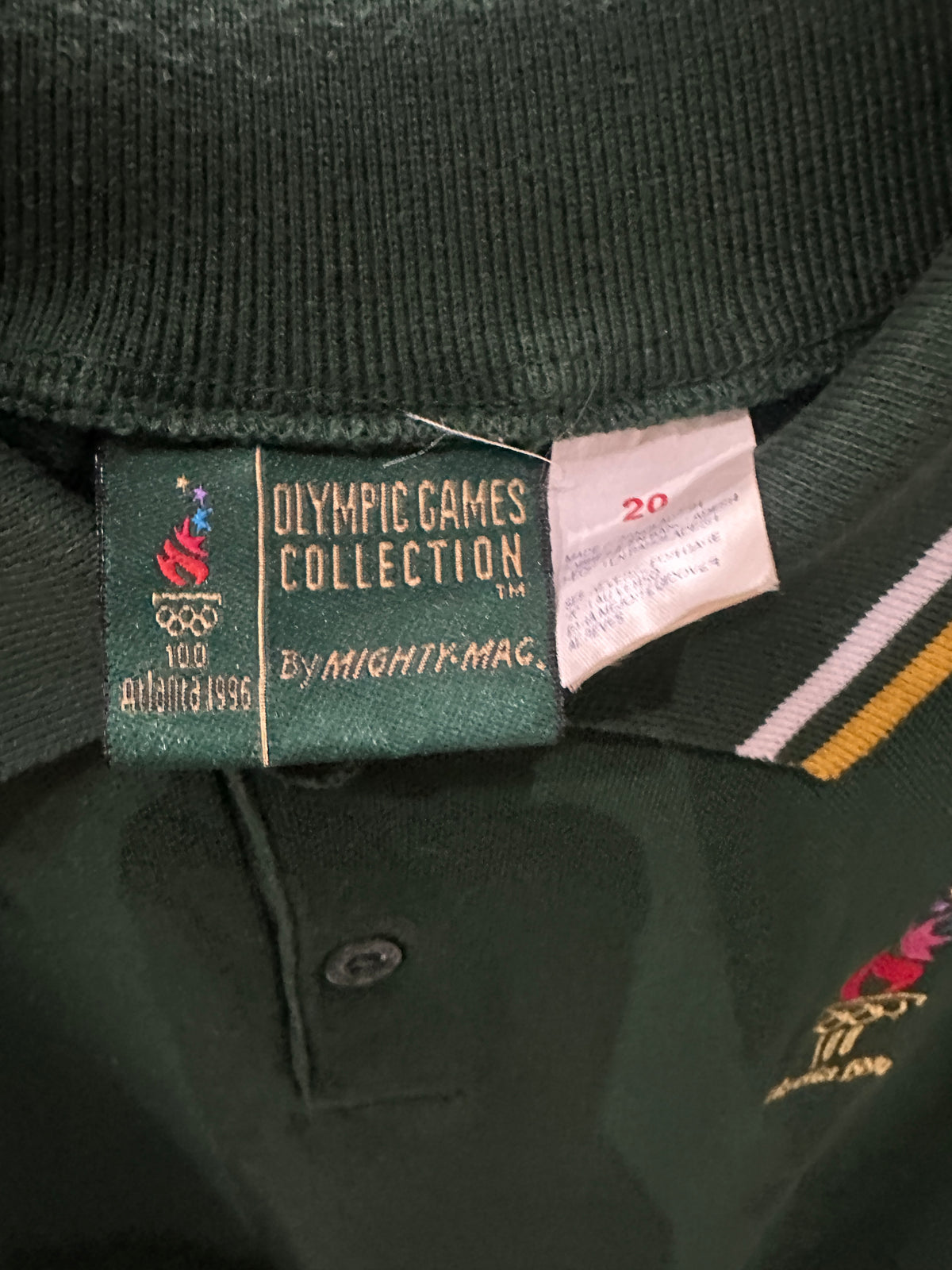 (Mens Medium) 1996 Atlanta Summer Olympics Polo Shirt 007
