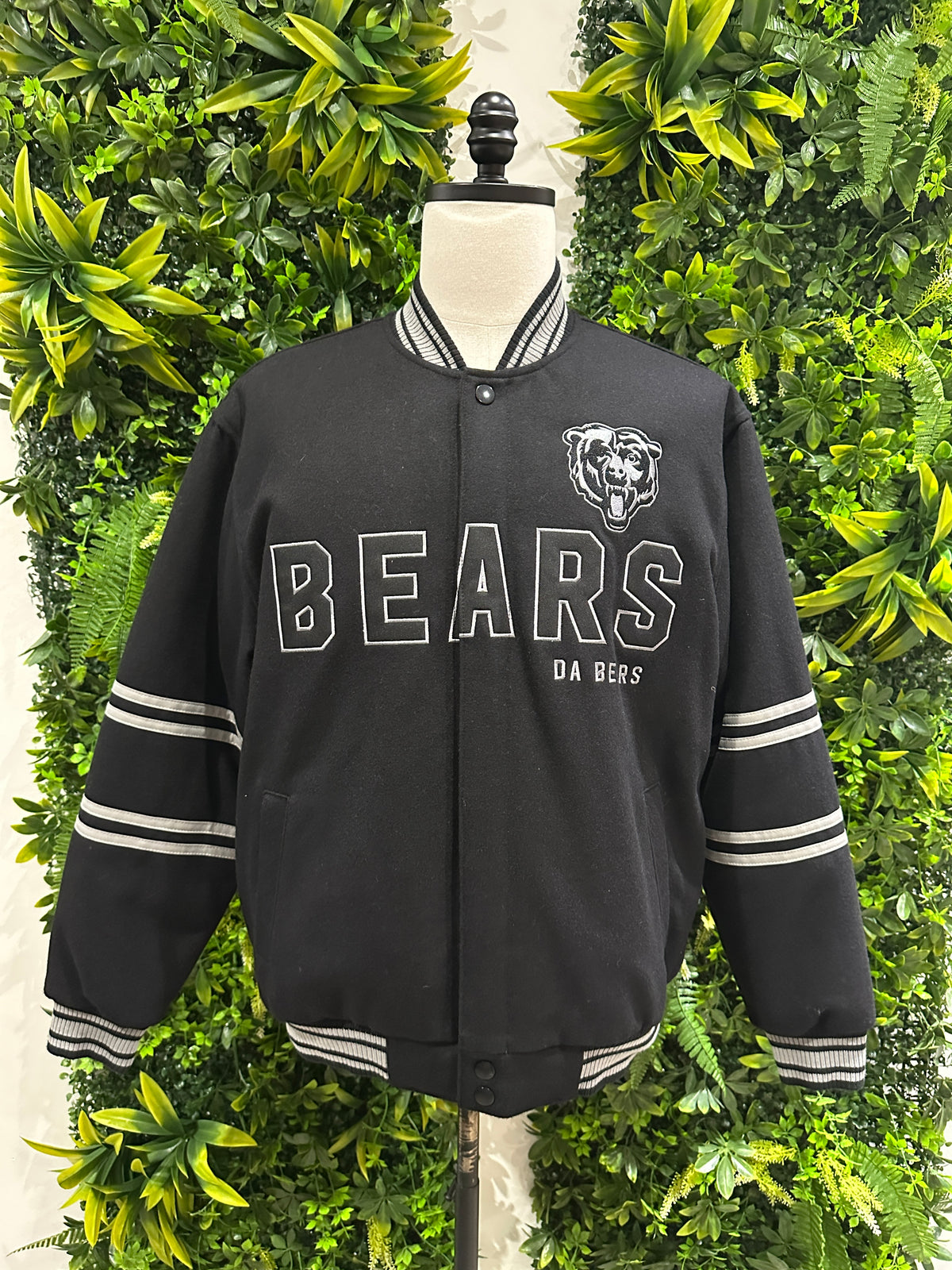 (Mens Large) NFL Chicago Bears Reversible Varsity Jacket