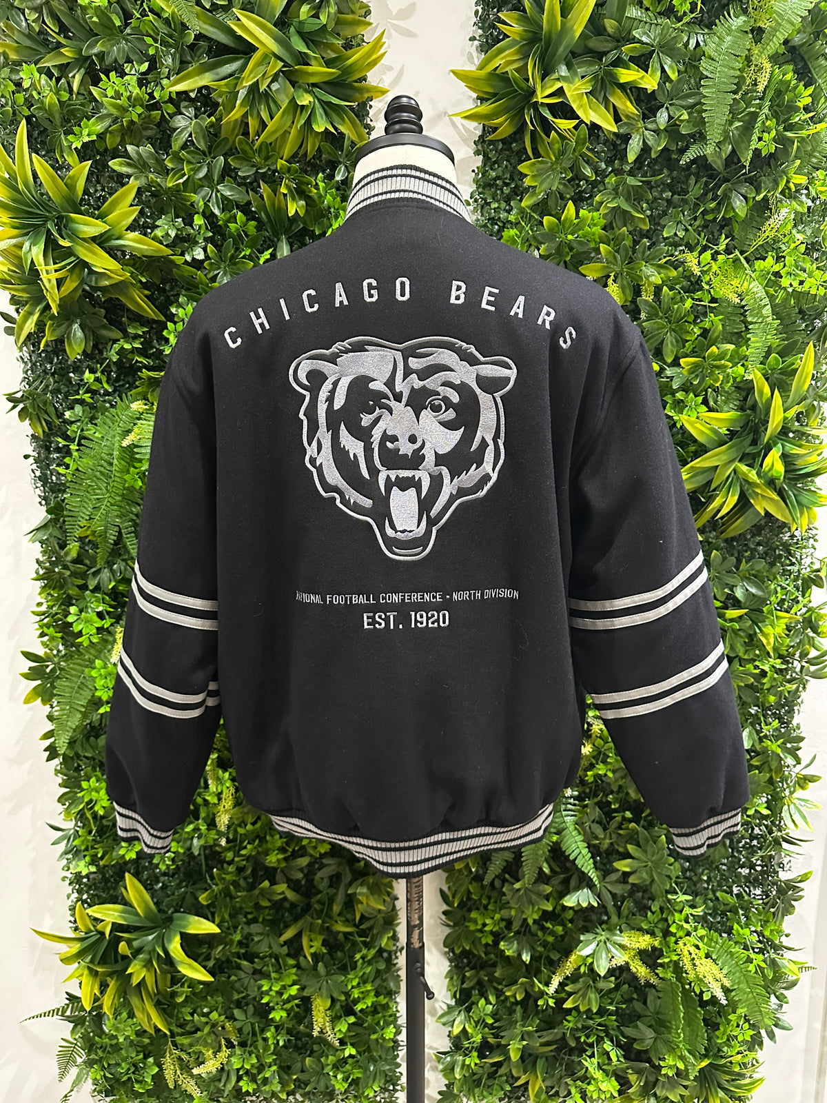 (Mens Large) NFL Chicago Bears Reversible Varsity Jacket