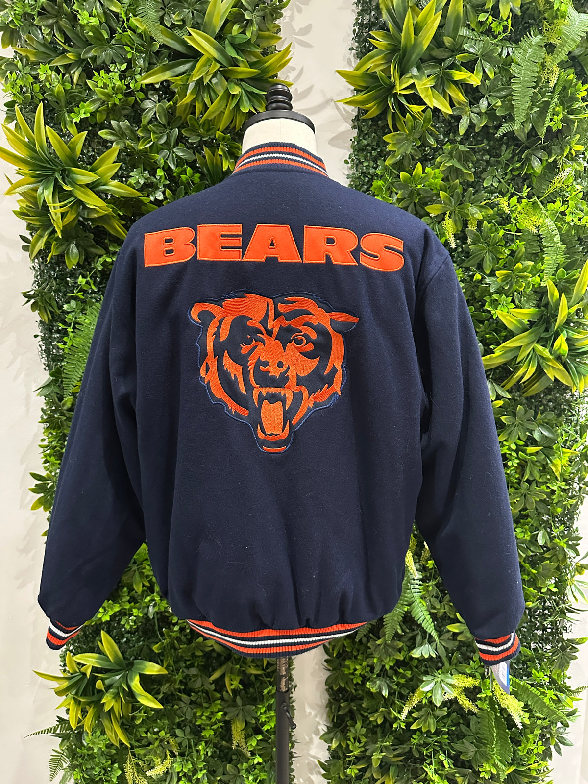 (Mens XL) NFL Chicago Bears Reversible Blue Varsity Jacket