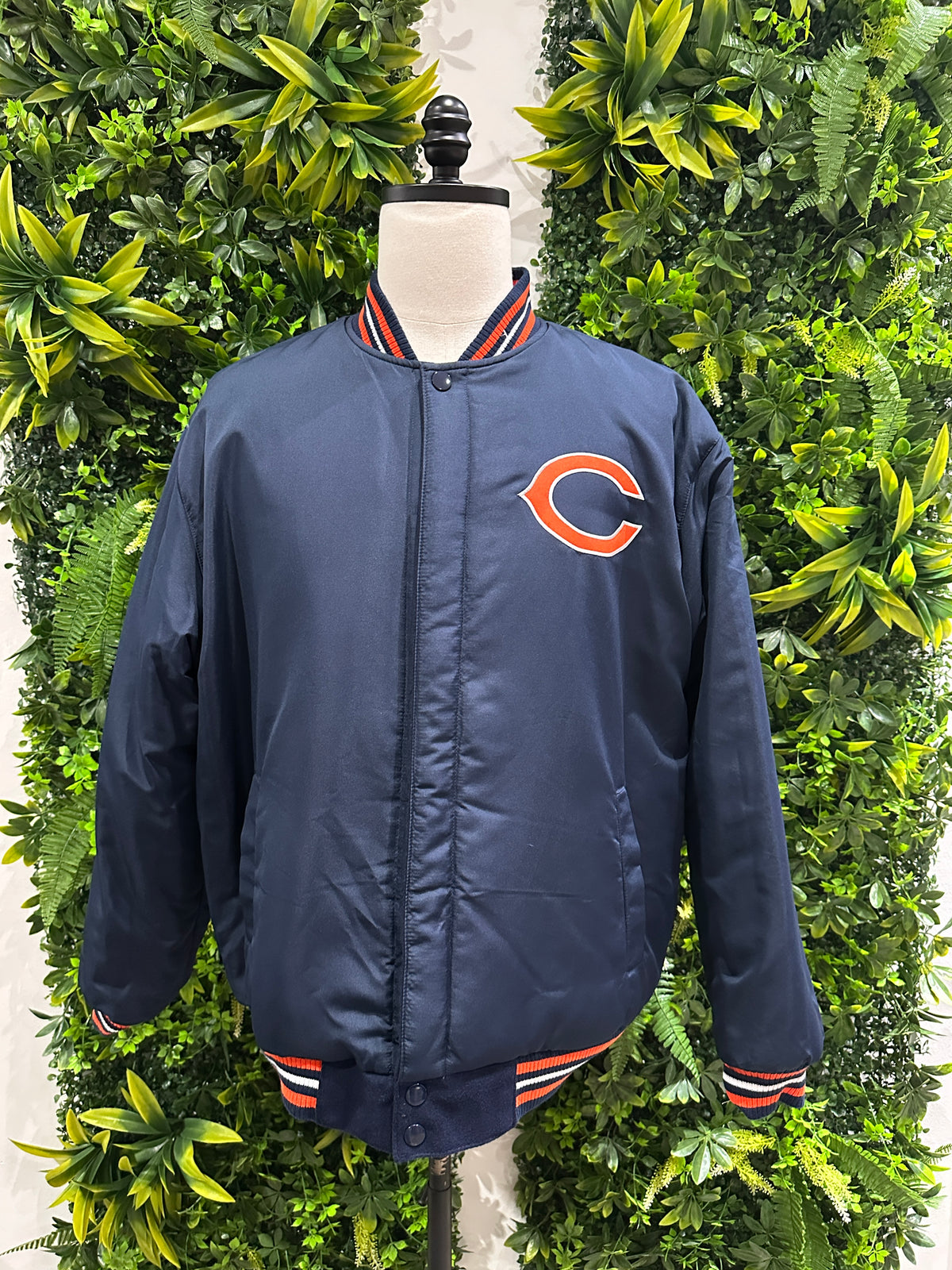 (Mens XL) NFL Chicago Bears Reversible Blue Varsity Jacket