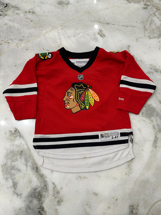 (Toddler 2-4) NHL Blackhakws 'Patrick Kane' Jersey 007
