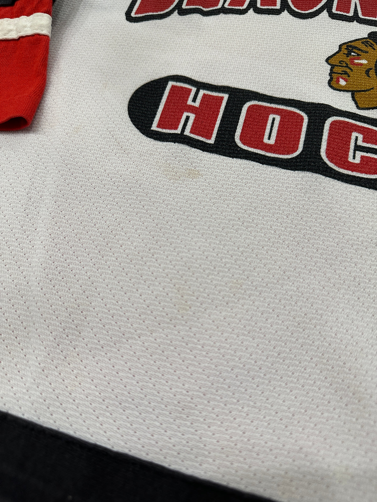 (Kids Large) 90s Chicago Blackhawks Jersey 007