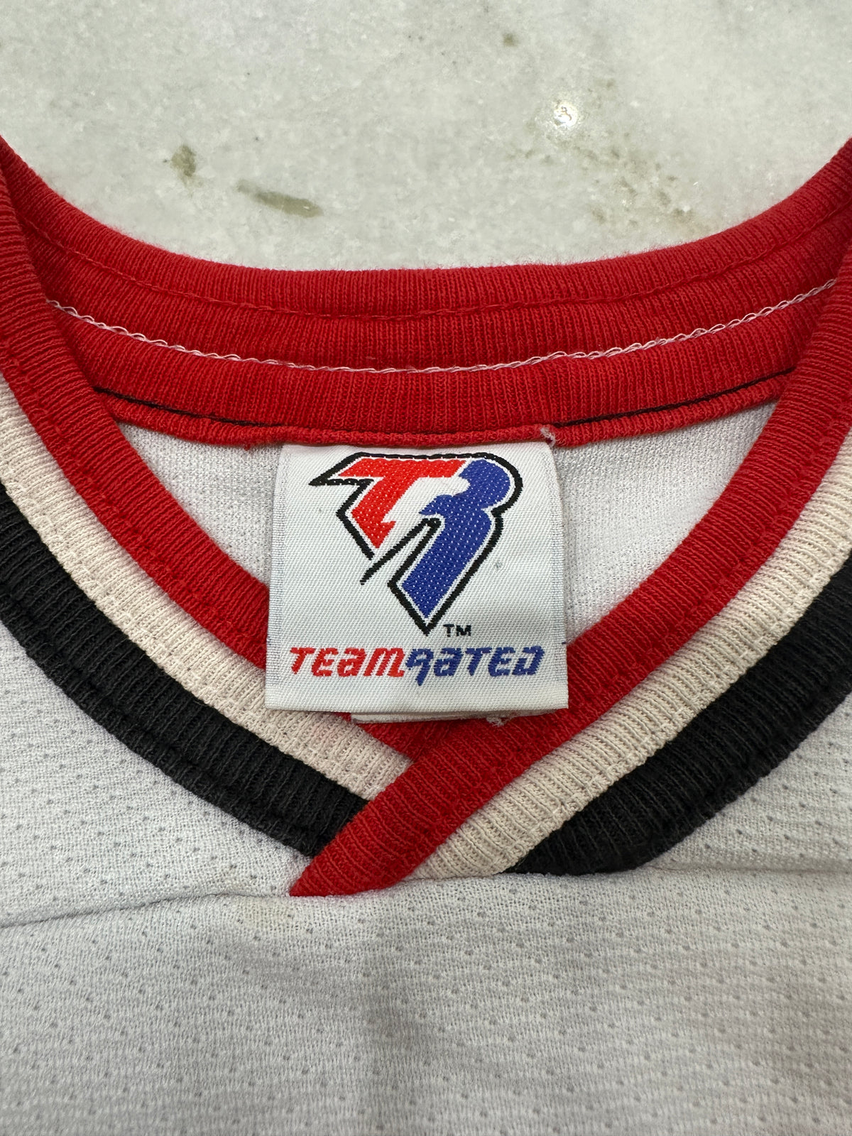 (Kids Large) 90s Chicago Blackhawks Jersey 007