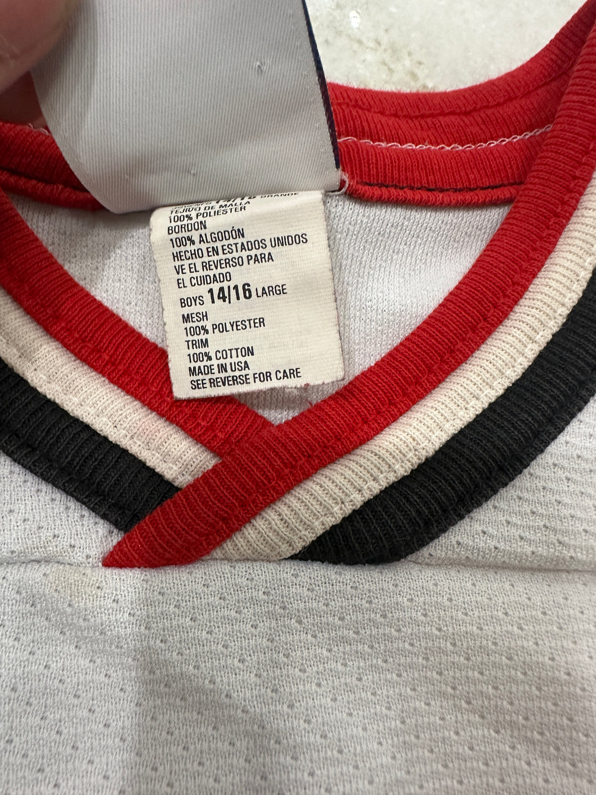 (Kids Large) 90s Chicago Blackhawks Jersey 007
