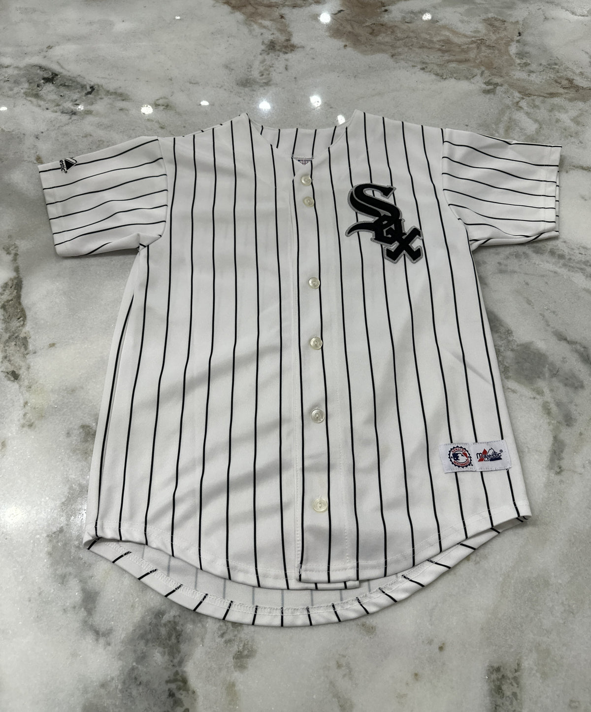 (Kids Large) MLB Chicago White Sox Pin Stripe Jersey 007