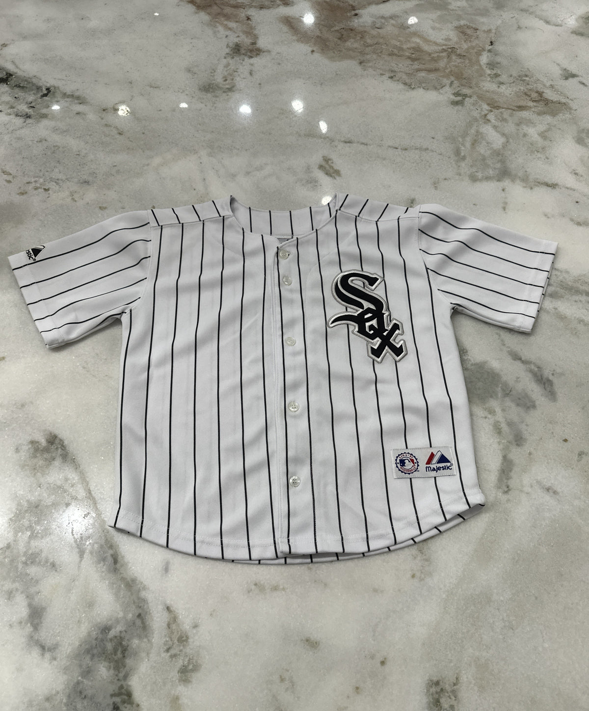 (Kids Small) MLB Chicago White Sox Pin Stripe Jersey 007