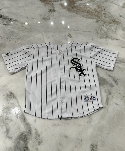 (Kids Small) MLB Chicago White Sox Pin Stripe Jersey 007
