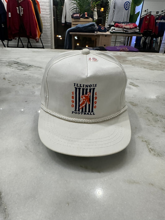1990 University of Illinois Football Snap-Back Hat 007