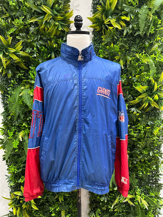 (Mens Large) 90s Starter New York Giants Windbreaker 007