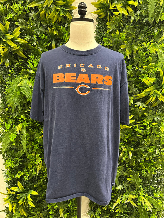 (Mens 2X) NFL Chicago Bears Spell-Out Shirt 007