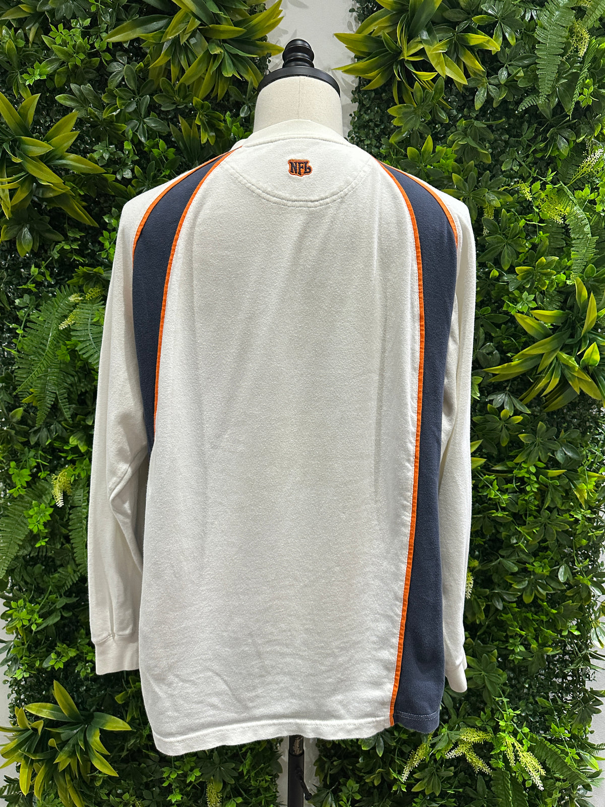 (Mens XL) NFL Chicago Bears Spell-Out Long-Sleeve Shirt 007