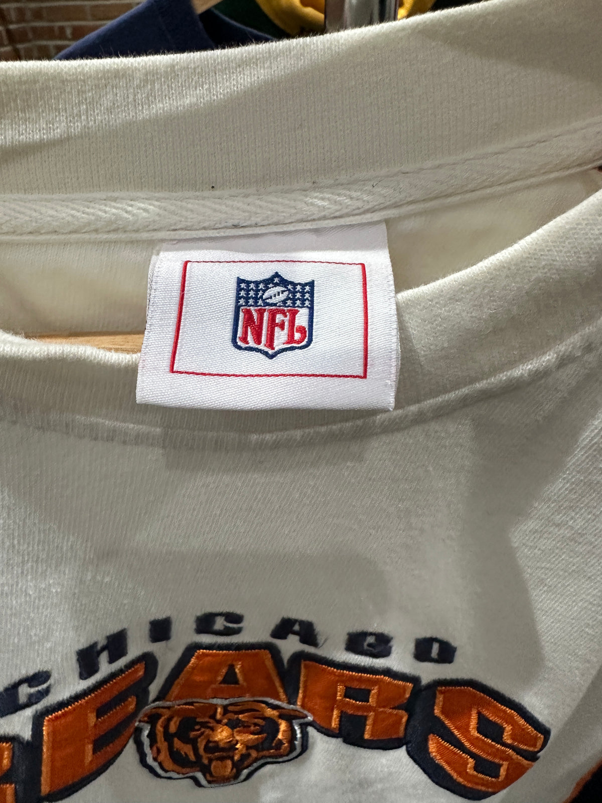 (Mens XL) NFL Chicago Bears Spell-Out Long-Sleeve Shirt 007