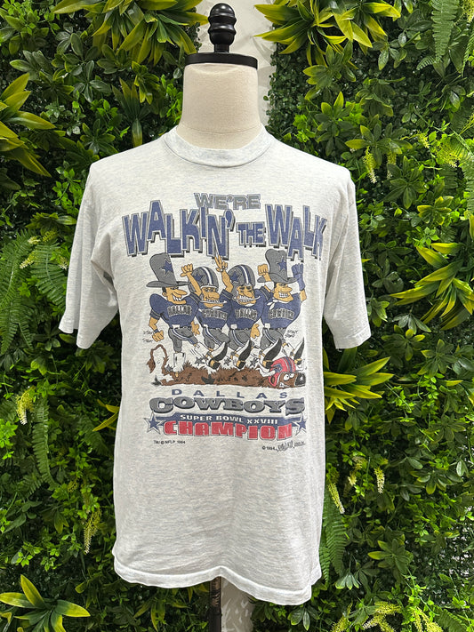 (Mens Large) 1994 Dallas Cowboys 'Walkin the Walk' Shirt 007