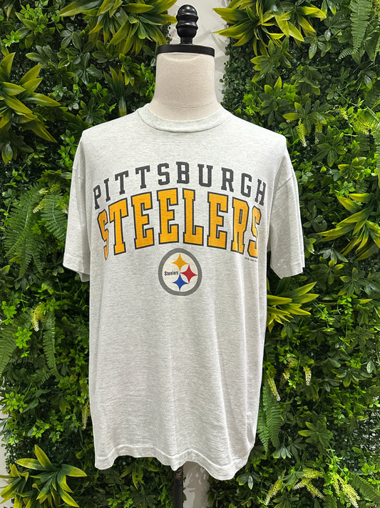 (Mens XL) 1997 Pittsburgh Steelers Spell-Out Shirt 007