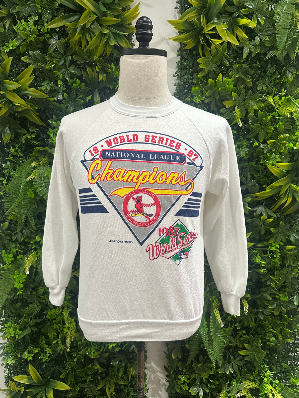 (Mens Small) 1987 St.Louis Cardinals World Series Champs Sweater 007
