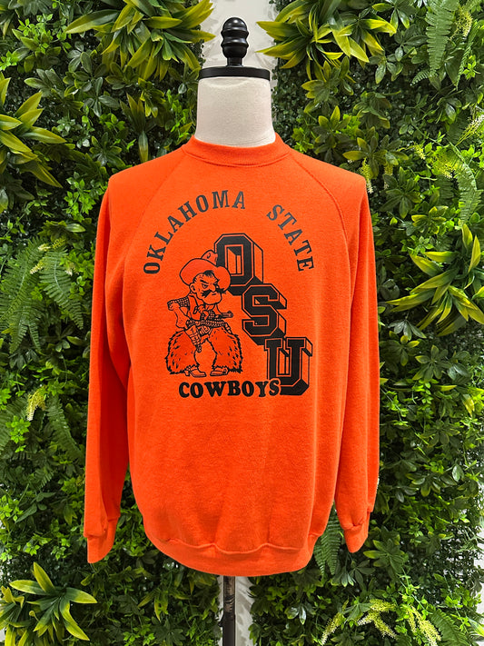 (Mens XL) 80s Oklahoma State University Cowboys Sweater 007