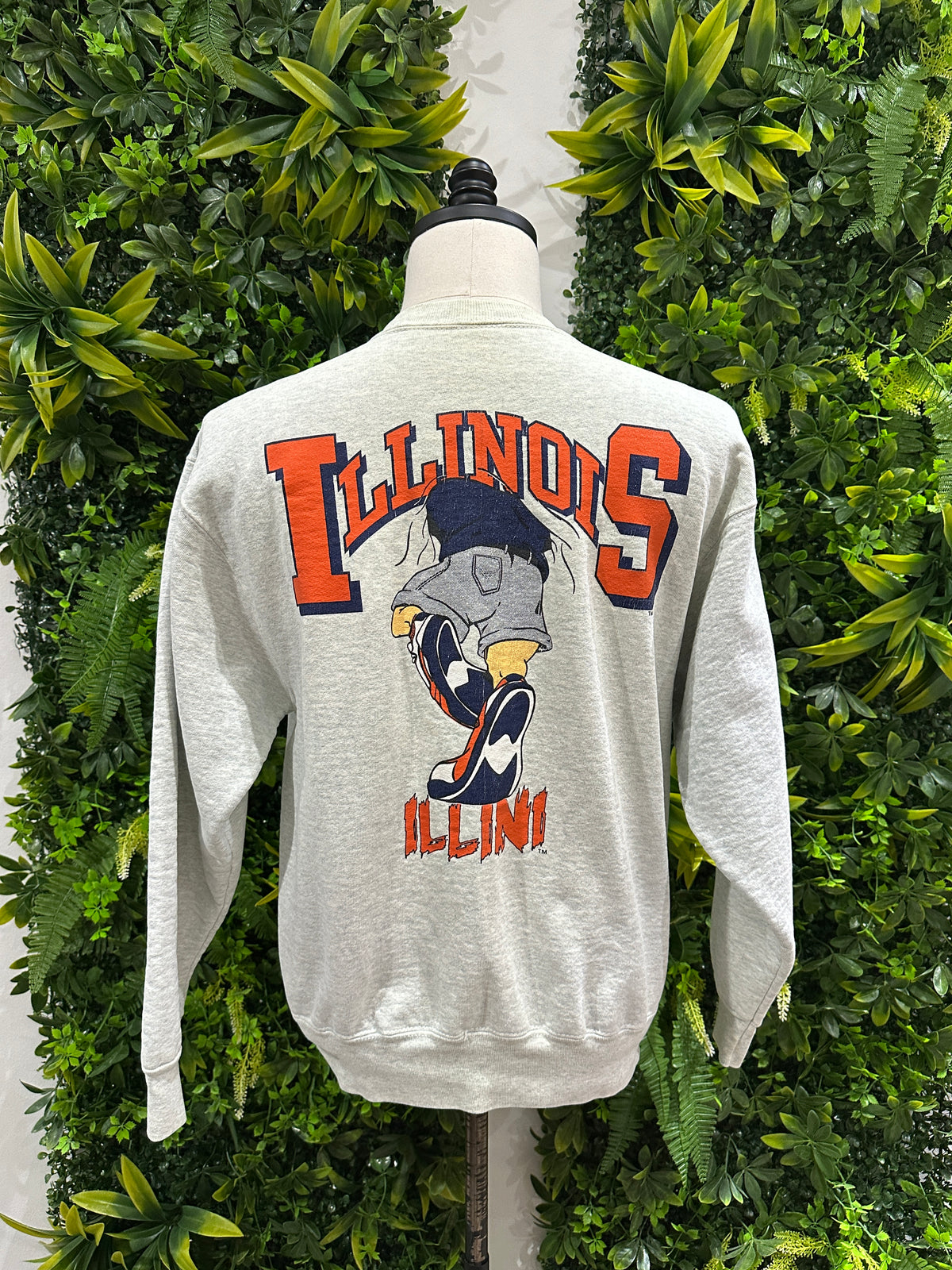 (Mens Medium) 90s University of Illinois Break-Out Sweater 007
