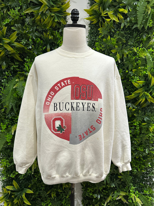 (Mens Large) 90s Ohio State Buckeyes Sweater 007