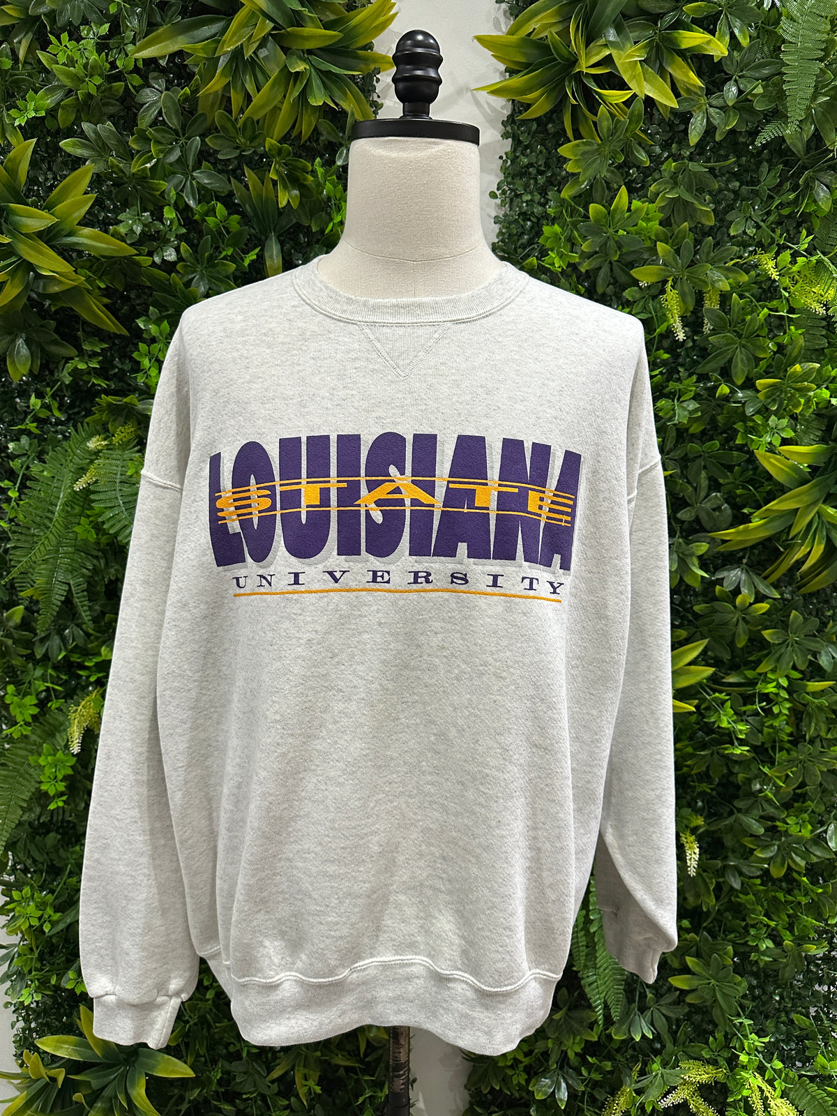 (Mens XL) 90s LSU Spell-Out Sweater 007