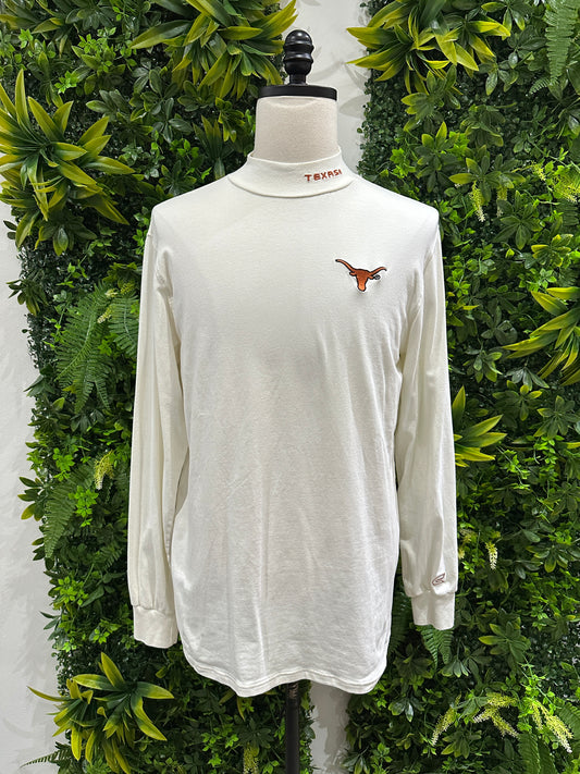 (Mens Large) University of Texas Longhorns Mock Neck Shirt 007