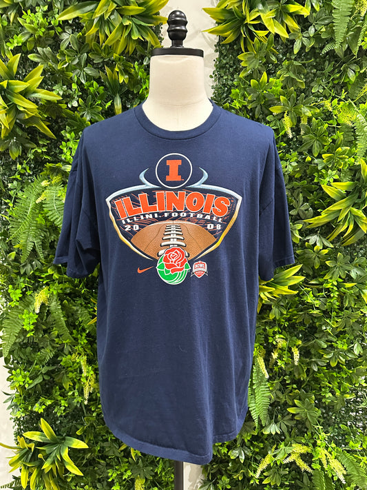 (Mens XL) 2008 University of Illinois Rosebowl Shirt 007