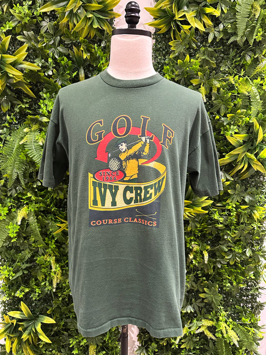 (Mens Large) 90s Ivy Crew Golf Shirt 007