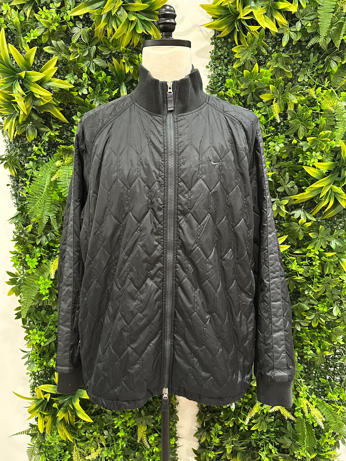 (Mens 2X) Nike Black Quilted Jacket 007