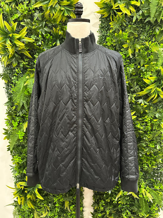 (Mens 2X) Nike Black Quilted Jacket 007