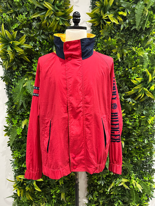 (Mens XL) 90s Tommy Hilfiger Red Light Jacket 007