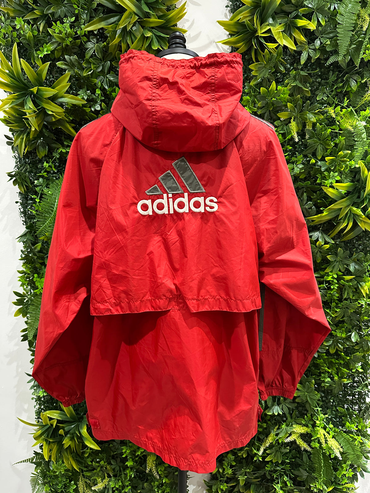 (Mens XL) 90s Adidas Red Windbreaker 007