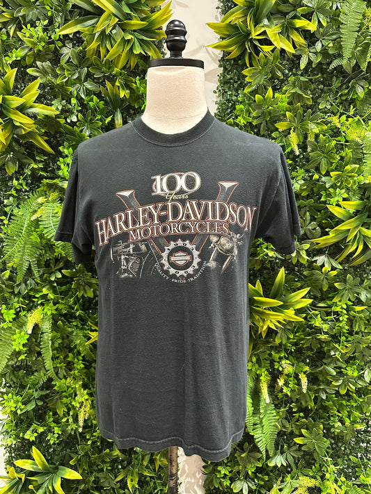 (Mens Medium) 2003 Harley Davidson '100 Year Anniversary' Shirt 007