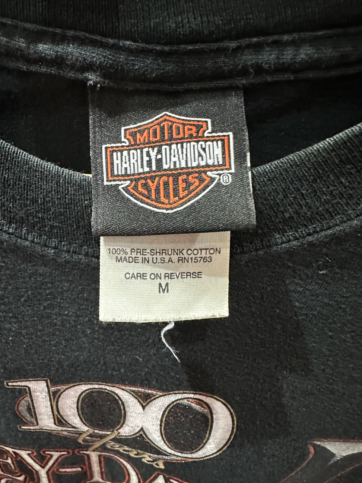 (Mens Medium) 2003 Harley Davidson '100 Year Anniversary' Shirt 007