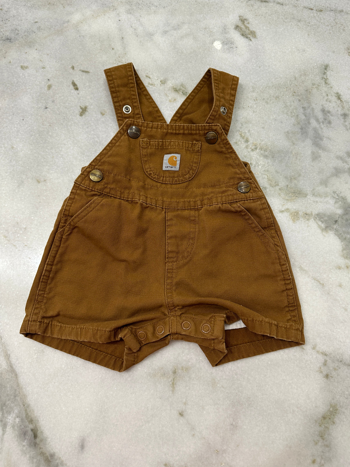 (Kids 6M) Carhartt Brown Overalls