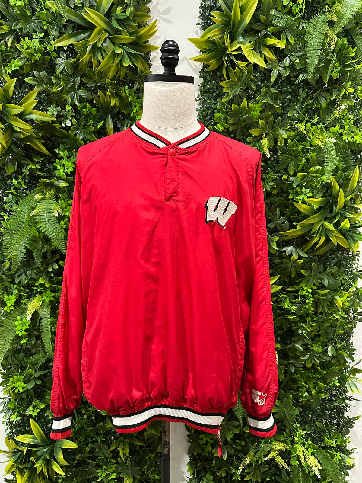 (Mens Large) 90s Starter Wisconsin Badgers Windbreaker 007