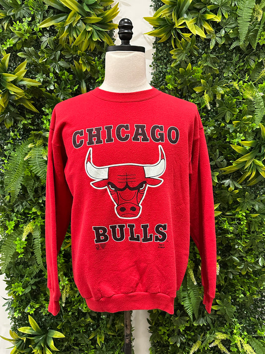 (Mens Large) 90s Chicago Bulls Spell-Out Sweater 007