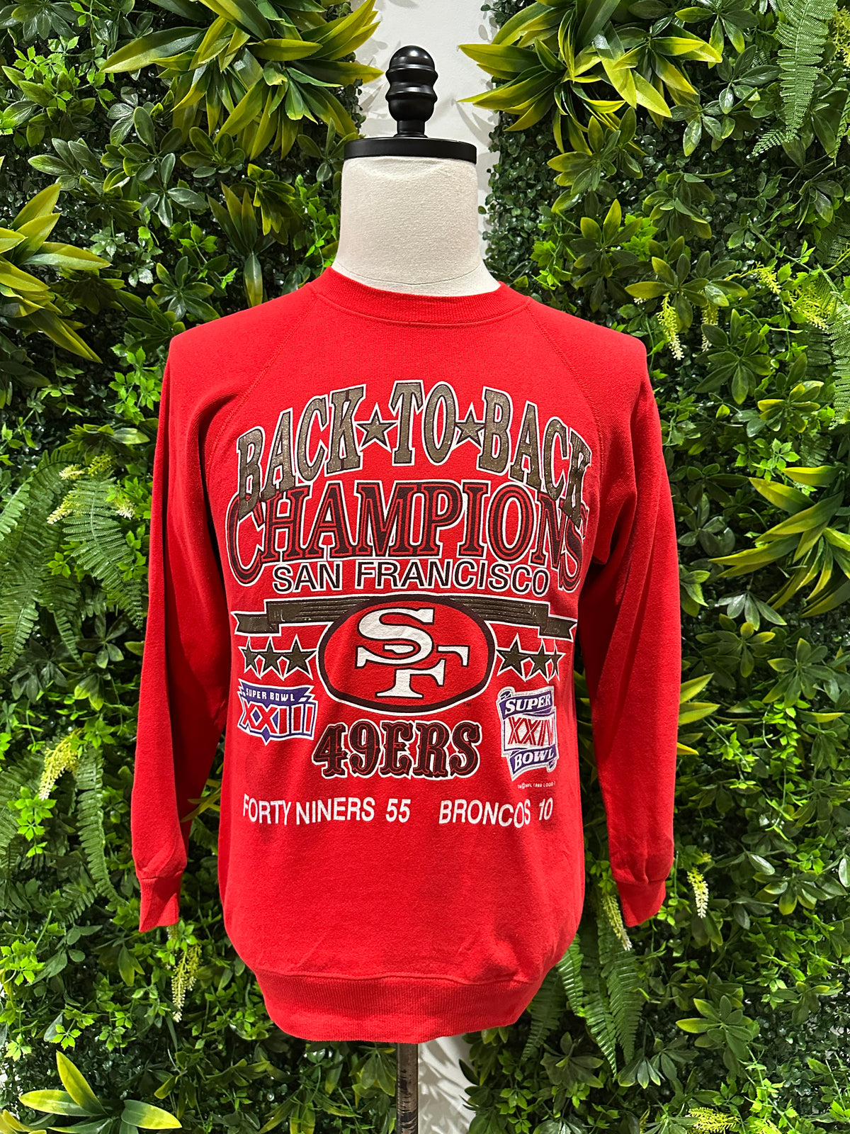 (Womens Medium) 1988 San Francisco 49ers Sweater 007