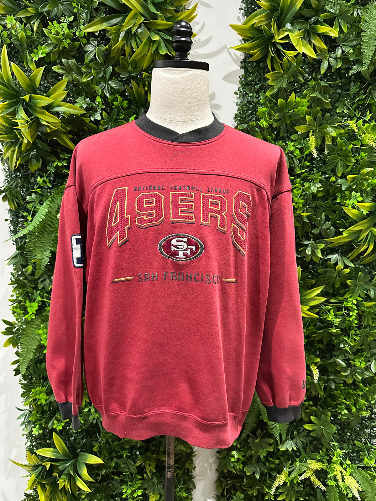 (Mens Large) 90s San Francisco 49ers Spell-Out Sweater 007