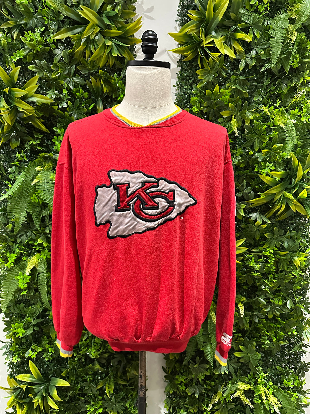 (Mens Large) 90s Starter Kansas City Chiefs Sweater 007