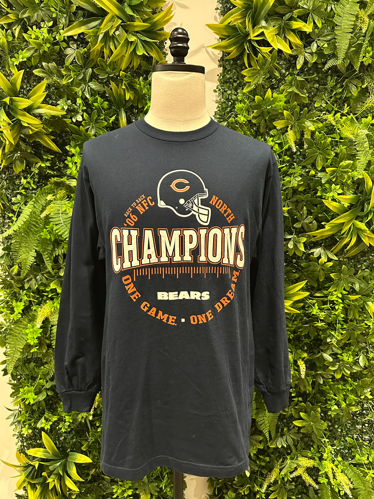 (Mens Large) 2006 Chicago Bears NFC Champs Long-Sleeve Shirt 007